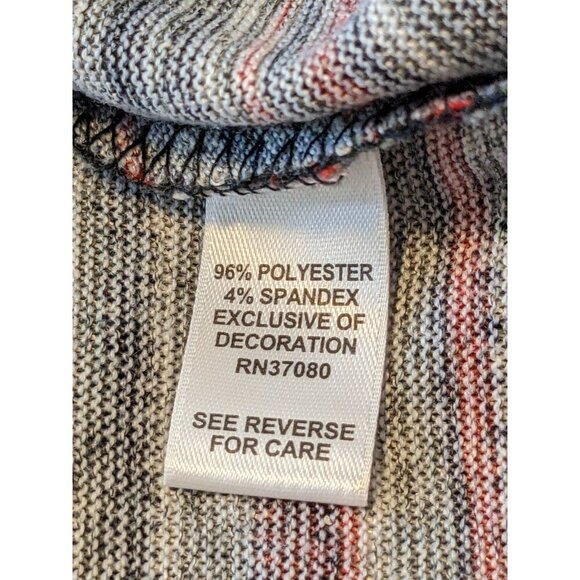 Cato Woman Fringe Oversize Poncho Style Top Size 18W 20W Multicolor Aztec Print - Picture 7 of 8